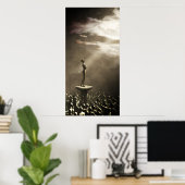 Poster Isolement (Bureau à domicile)