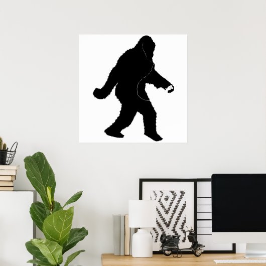 Poster iSquatch (Ajouter une couleur Arrière - plan) (Bureau à domicile)
