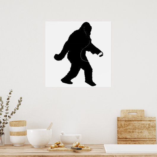 Poster iSquatch (Ajouter une couleur Arrière - plan) (Cuisine)