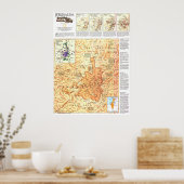 Poster " Israël : 1996 Jérusalem Histoire MAP ... (Cuisine)