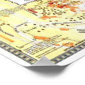 Poster " Israël : 1996 Jérusalem - Vieille Ville Carte .. (Coin)