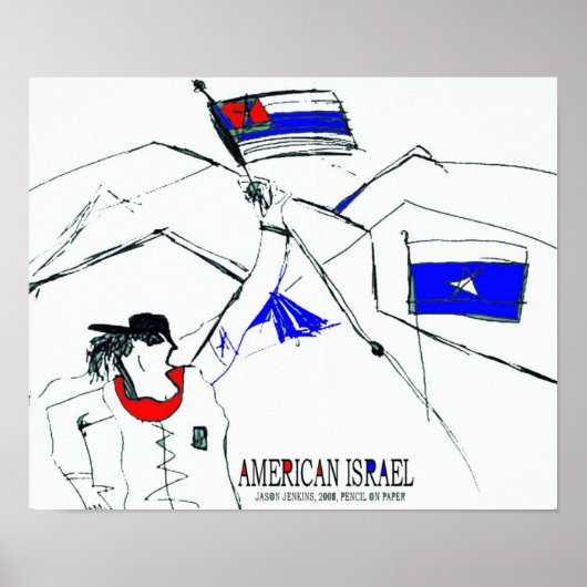 POSTER ISRAËL AMÉRICAIN (Devant)