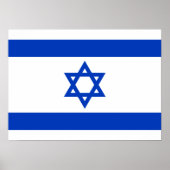 Poster Israël - Drapeau israélien (Devant)
