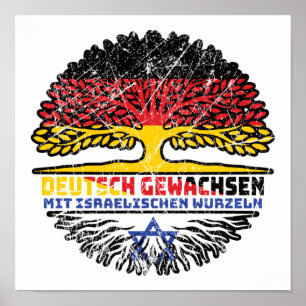 Poster Israël Israël L'Allemagne de l'arbre Racine