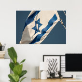 Poster Israeli Flag (Bureau à domicile)