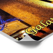 Poster Istanbul - Galata Kulesi à la nuit - Turquie - (Coin)