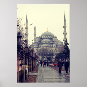 Poster Istanbul print. Travel photography home decor wall