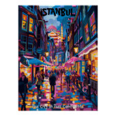 Poster Istanbul: The City in Two Continents Colores Vivos (Devant)