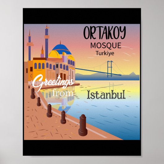 Poster Istanbul Turkije (Voorkant)