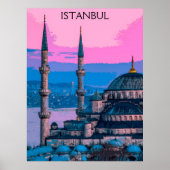 Poster Istanbul Turquie Sainte-Sophie Architecture (Devant)