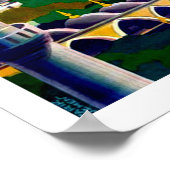 Poster Istanbul, Turquie, vue panoramique sur la côte (Coin)