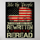 Poster It Doesn't Need To Be Rewritten It Needs To Be Rer (Devant)