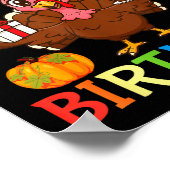 Poster It’s My 17th Birthday Turkey With Cake Present Pum (Coin)