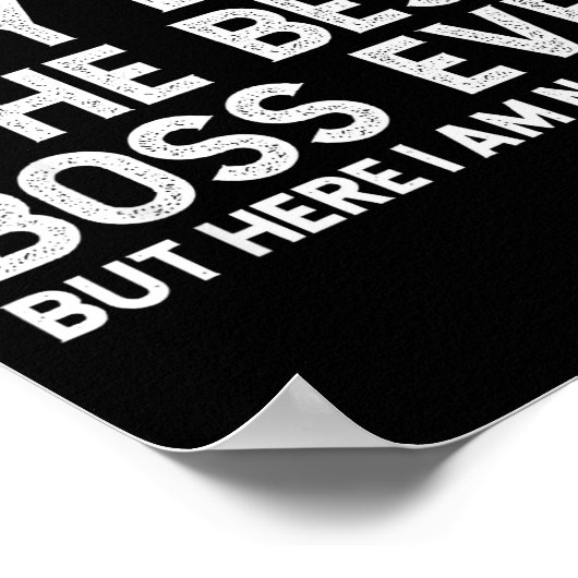 Poster It’s Not Easy Being The Boss Ever Funny Quote (Coin)