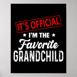 Poster It&# ; s Official I&# ; m The Favori Grandchild Fu