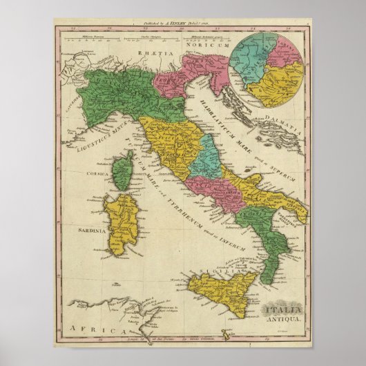 Poster Italia Antiqua (Devant)