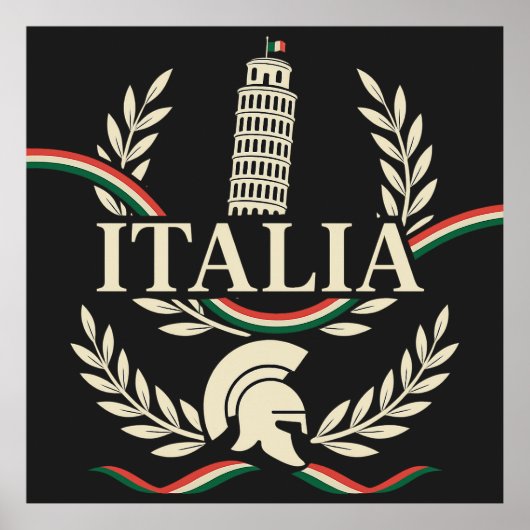 Poster Italia Heritage Crest (Devant)