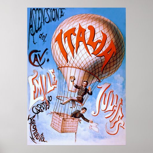 Poster Italia ~ Publicité Vintage (Devant)