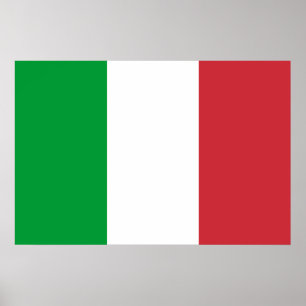 Poster: Italiaanse vlag Poster