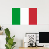 Poster: Italiaanse vlag Poster (Thuiskantoor)