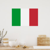 Poster: Italiaanse vlag Poster (Keuken)