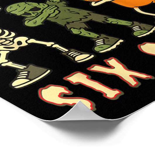 Poster Italian Brainrot Halloween Panini Cappuccino Six S (Coin)