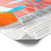 Poster Italian facade with a blooming tree (Coin)