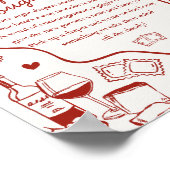 Poster Italian Pasta Baby Shower Diaper Thoughts Game (Coin)