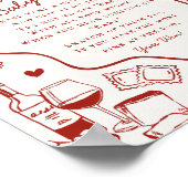 Poster Italian Pasta Baby Shower Dont Say Baby Game (Coin)