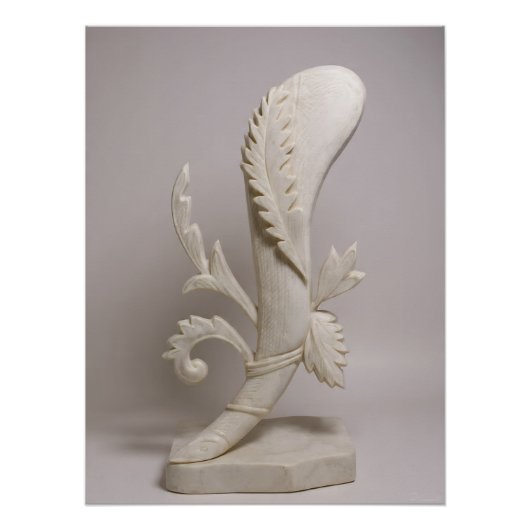 Poster Italian Playing Cards - Ace of Clubs (Devant)