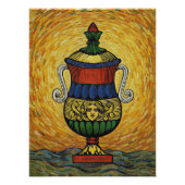 Poster Italian Playing Cards - Ace of Cups, Scopa Coppa (Devant)