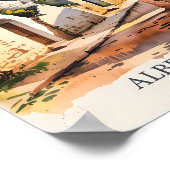 Poster Italian Village Trulli Vintage Alberobello Puglia (Coin)