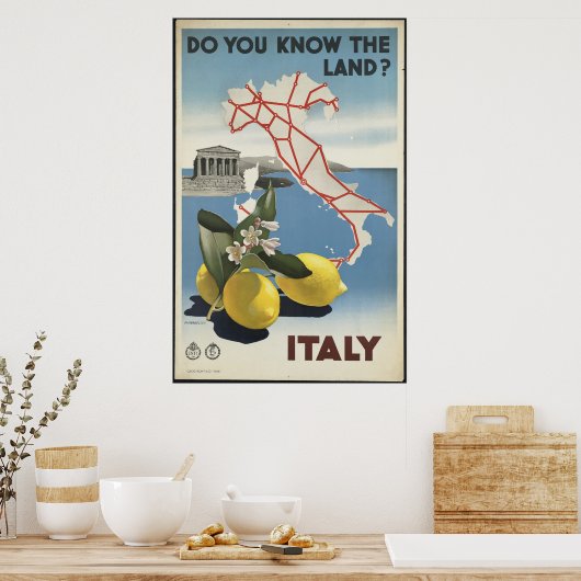 Poster Italie (Cuisine)