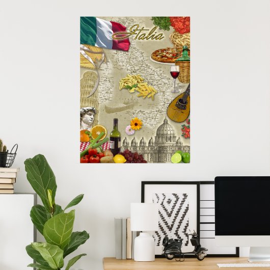 Poster Italie (Bureau à domicile)