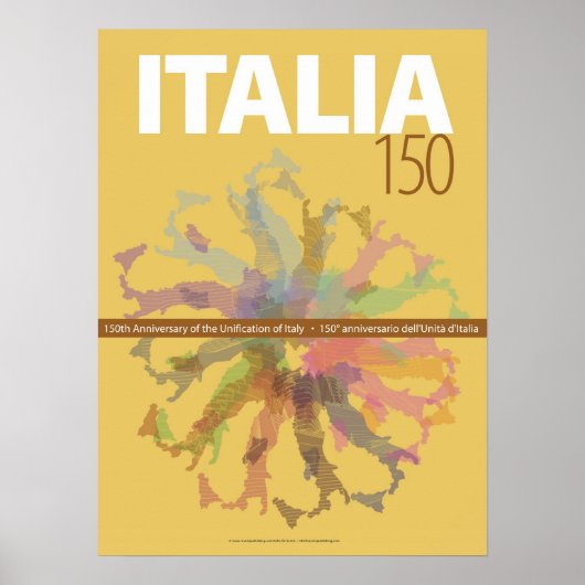 Poster Italie 150e anniversaire de l'unification (Devant)