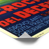 Poster ITALIE 1933 CROISIÈRE AÉRIENNE DÉCENNIALE Aviation (Coin)