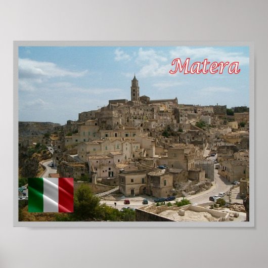 Poster Italie - Basilicate - Les Sassi de Matera - (Devant)