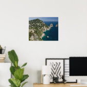 Poster ITALIE, Campanie (Baie de Naples), CAPRI : (Bureau à domicile)