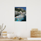 Poster ITALIE, Campanie, (Baie de Naples), CAPRI : Marina (Cuisine)