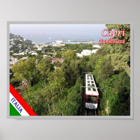 Poster Italie - Campanie - Capri - Le Funiculaire - (Devant)