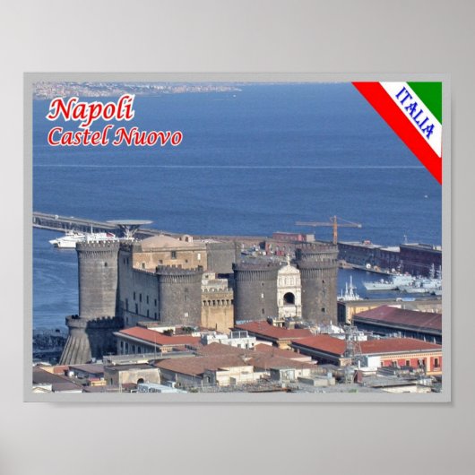 Poster Italie - Campanie - Naples - Castel Nuovo - (Devant)