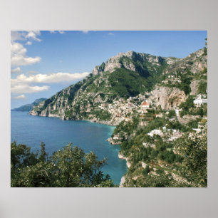 Poster Italie, Campanie, Péninsule de Sorrente, Positano,