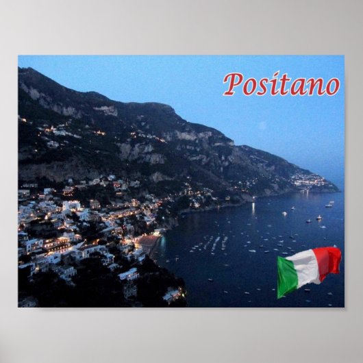 Poster Italie - Campanie - Positano - (Devant)