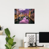 Poster Italie Canal de Venise (Bureau à domicile)