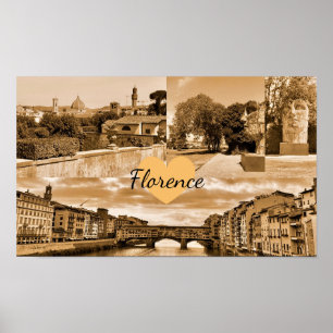 Poster Italie customisée Florence Photographie
