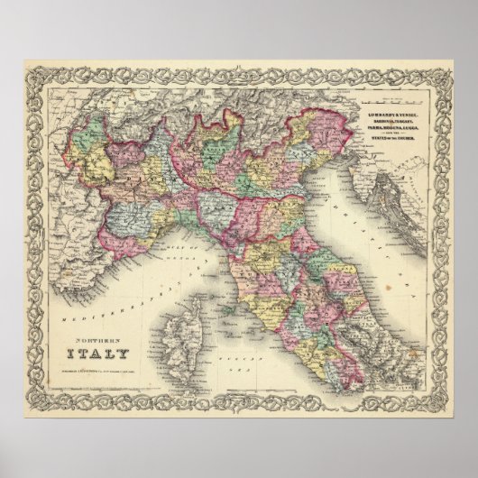 Poster Italie du Nord (Devant)