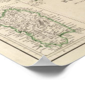 Poster Italie du Nord avec Sardaigne (Coin)