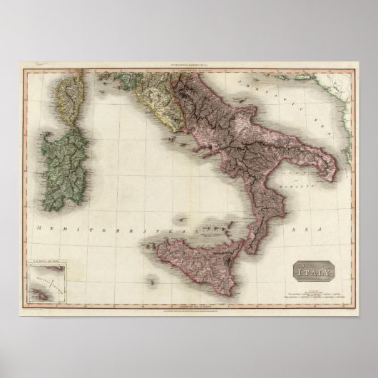 Poster Italie du Sud (Devant)