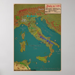 Poster Italie en 1494