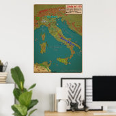 Poster Italie en 1494 (Bureau à domicile)
